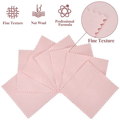 PINGMIC Jewelry Polishing Cloth, 250 PCS Silver Cleaning Cloths | 3.15" × 3.15" individually wrapped polishing cloths for sterling silver, gold, platinum, brass, copper, and more - color: 250pcs