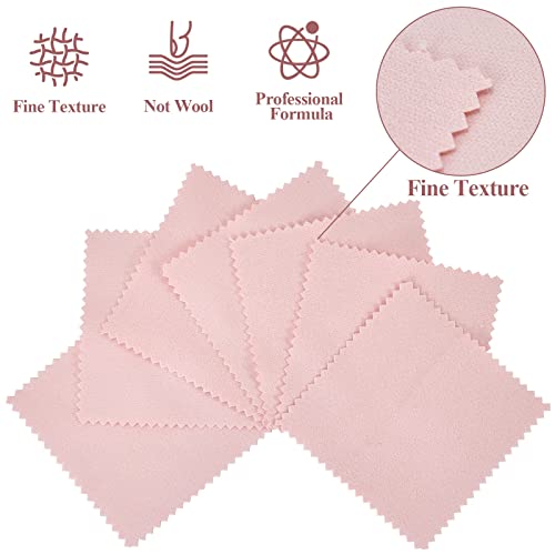 PINGMIC Jewelry Polishing Cloth, 120 PCS Silver Cleaning Cloths | 3.15" × 3.15" individually wrapped polishing cloths for sterling silver, gold, platinum, brass, copper, and more - color: 120pcs
