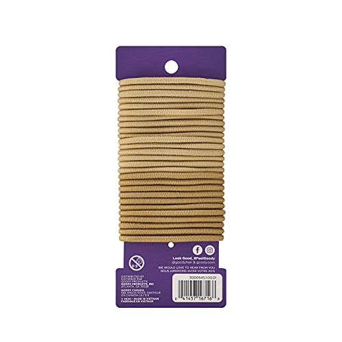 Goody Ouchless Elastic Hair Tie-32 Count, Blonde-4MM for Medium-Hair-Slide-proof Pain-Free Hair Accessories for-Men, Women,Boys & Girls - Perfect for Long Lasting Braids,Ponytails & More (Pack of 2) - size: 32 Count (Pack of 2)