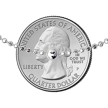 Savlano 925 Sterling Silver 9, 10 Inches Chain Anklet for Women Comes With a Gift Box - style: DC Bead/5mm Bead