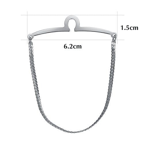 Yoursfs Tie Chains for Men Gold and Sliver Tie - style: Sliver Tie Chain