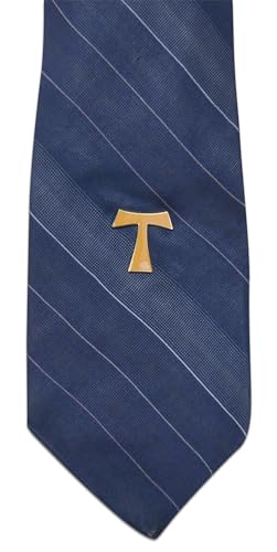 Novel Merk Christian Cross Icon Religious Lapel Pin, Hat Pin & Tie Tack Set with Clutch Back - style: 3-Franciscan Tau