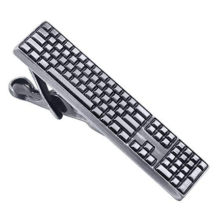 HAWSON 2 inch/ 2.2 inch Tie Clip for Men, Novelty Tie Bar Clip for Men and Boys, Interesting Tie Clip for Party - color: Keyboard