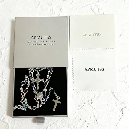 Silvery Layered Necklace for Women, Y Necklace with Cross Pendant, Dainty Stackable Jewelry Gift for Everyday Wear - style: 4PCS - Stainless Steel - Cuban Chain&Cross&Cross Y Chain&Colorful Chain