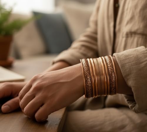 Touchstone Indian Bollywood Handcrafted Slip In Easy To Wear Stylish Wrist Enhancer Designer Broad Jewelry Cuff Bracelet For Women and Men. - style: Celtic Broad Cuff