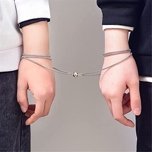 Caiyao 2Pcs Stainless Steel Mutual Attraction Couples Matching Spaceman Pendant Necklace Astronaut Promise Necklace for Women Men Friends Him Her Friendship Astronomy Jewelry Gift - color: B round