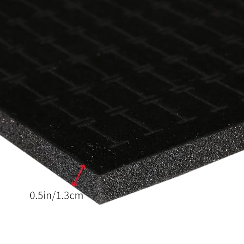 5Pack Black Velvet Ring Organizer Foams Earring Storage Box，100 Slot Foam Insert Stud Earring Holder (11 x 7 x 0.5 In) ，Earring Jewelry Ring Inserts Display Pad Jewelry Display Retail Showcase Box