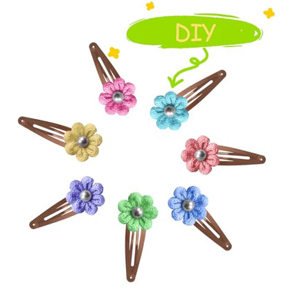120 Pack Black 2 Inch Barrettes Women Metal Snap Hair Clips Accessories | Non - Slip Hairpins Barrettes for Kids Girls Teens - color: Brown