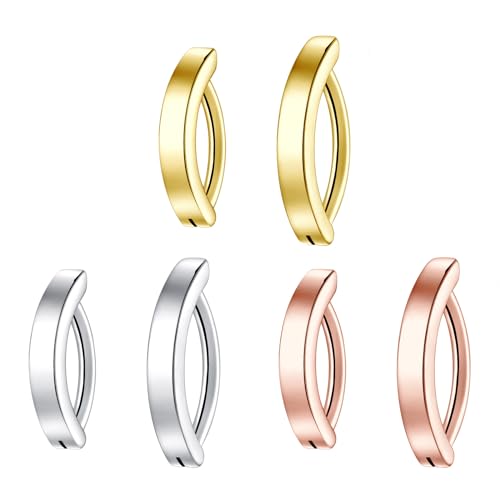 Clicker Belly Button Ring Hoop Belly Button Ring 14G Navel Ring | Surgical stainless steel hinged belly button ring for belly button piercing, navel body jewelry for women and men - color: 6pcs Mixed Color