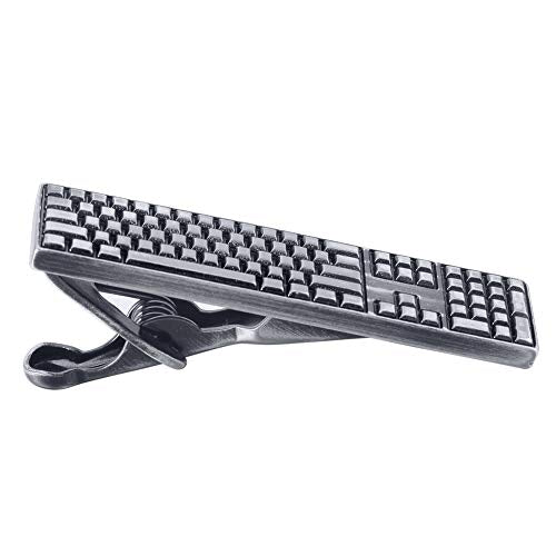 HAWSON 2 inch/ 2.2 inch Tie Clip for Men, Novelty Tie Bar Clip for Men and Boys, Interesting Tie Clip for Party - color: Keyboard