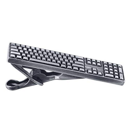HAWSON 2 inch/ 2.2 inch Tie Clip for Men, Novelty Tie Bar Clip for Men and Boys, Interesting Tie Clip for Party - color: Keyboard