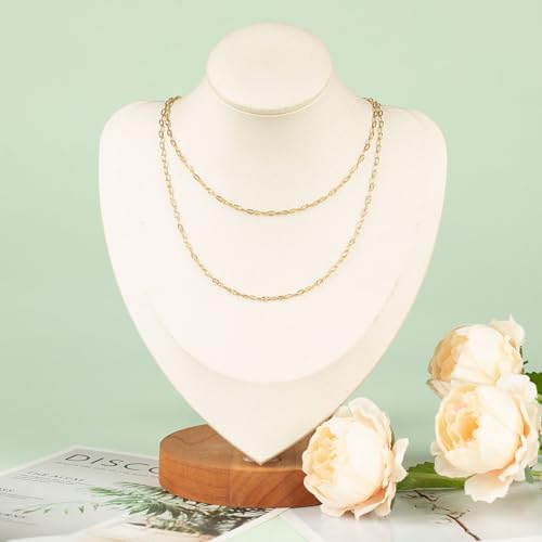 UMAOKANG 10 Meters Stainless Steel Chains for Jewelry Making Dainty Gold Plated Embossed Cable Chains Necklace for Women Jewelry Supplies - color: Gold Sunflower
