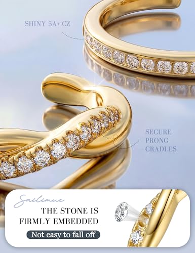 sailimue Gold Filled Toe Rings for Women Non Tarnish Adjustable Silver Ring | 9Pcs 14K Gold Filled Toe Rings Waterproof Summer Beach Foot Jewelry Hypoallergenic Stacking Band Stackable Ring - color: Gold