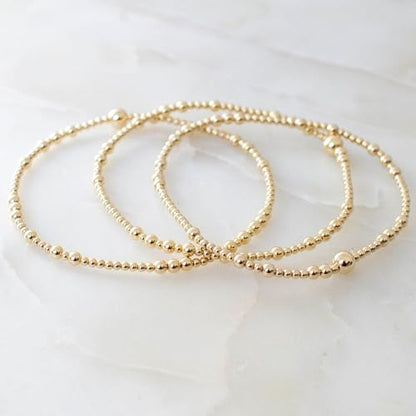 Gold Bracelets for Women, Beaded Cross Stack, Non Tarnish Set，Set-1 | Gold Beaded Bracelet Stack with Stretch Fit, Waterproof Finish and Dainty Design for Everyday Wear and Gifts - color: Colors-16