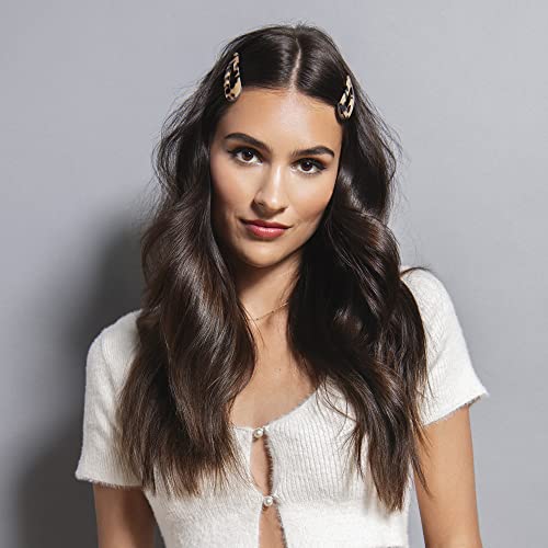 The Hair Edit Snap Triangle Tortoise Barrettes - color: Tortoise