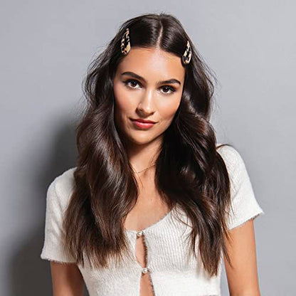 The Hair Edit Snap Triangle Tortoise Barrettes - color: Tortoise