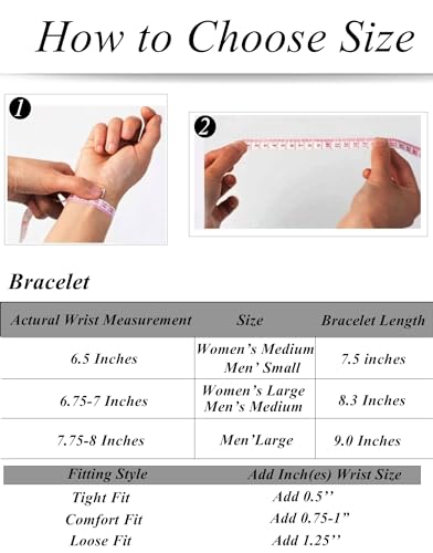8Pcs Chain Bracelet Stainless Steel Curb Width Rope Figaro Cuban Link Paperclip Twist Chain Bracelets Set for Men Women 7.5/8.3/9.0 Inches