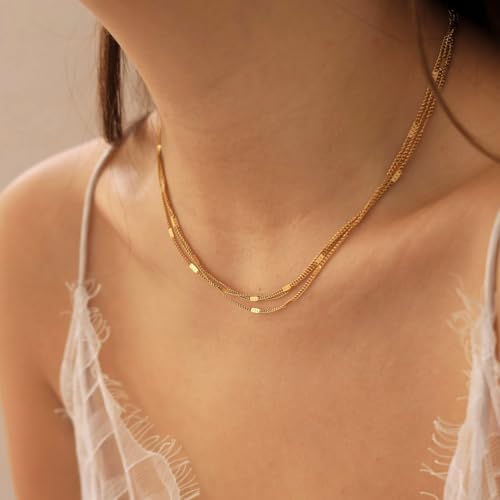 Kyutong 32.8 Feet Stainless Steel Jewelry Making Chains with Accessories | Gold Plated Chain for Jewelry Making Thin Flat Curb Chain Roll for Women DIY Jewelry Crafts - color: Flat Curb Gold