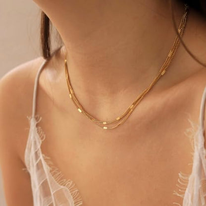 Kyutong 32.8 Feet Stainless Steel Jewelry Making Chains with Accessories | Gold Plated Chain for Jewelry Making Thin Flat Curb Chain Roll for Women DIY Jewelry Crafts - color: Flat Curb Gold