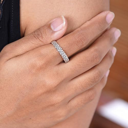 NOVICA Artisan Handmade .925 Sterling Silver Flower Ring Floral Band Indonesia 'Silver Garland'