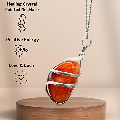 Handmade Spiral Tumble Necklace