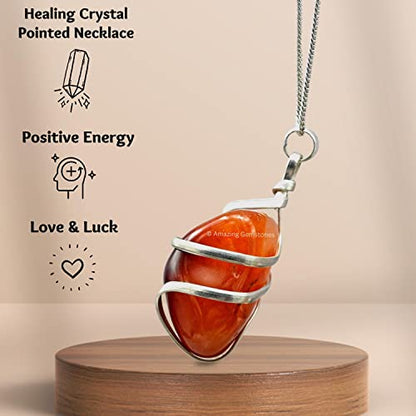 Handmade Spiral Tumble Necklace