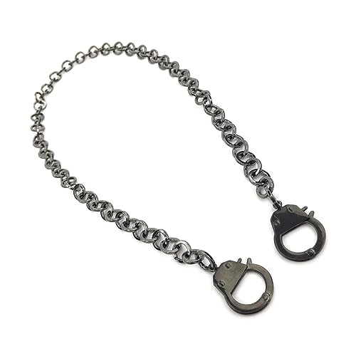 Succuba Stainless Steel Handcuff Choker Necklace Chain Pendant Choker Collar Necklace for Women and Men from 16 to 24 Inches with Box - color: B, size: 20 Inches