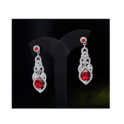 Cute Hollow Crystal Rhinestone Teardrop 8-Shaped Long Dangle Earrings for Women Fashion Strand Jewelry - style: Style07