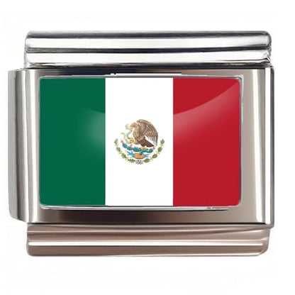 Italian Bracelet Charm,9mm,United Arab Emirates,Country & Culture > Flag - color: Mexico