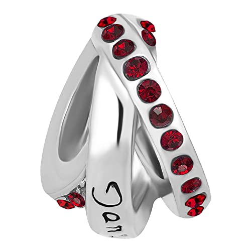 January-December Birthday Charm Compatible with Pandora Bracelets Birthstone Charms for Women Jewelry - style: 1