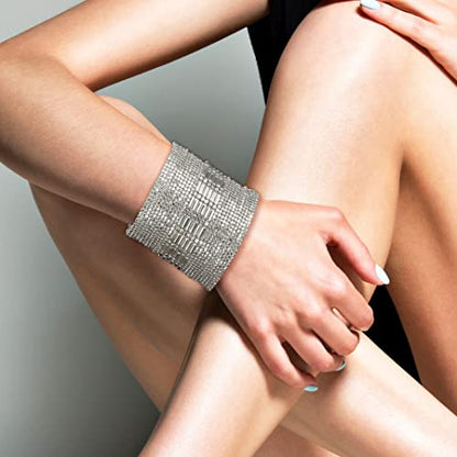 SPUNKYsoul New! Boho Metal Cuff Bangle Bracelets for Women l Collection - style: Silver