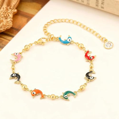 Dainty Bracelet Chain Bracelet Minimalist Jewelry Layering Heart Bracelets Valentines Day Bracelets Gift for Her - color: A4:chain bracelet
