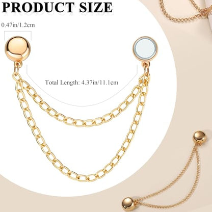 Magnetic Clothing Clips: 12 Pcs Multi-Function Magnetic Shirt Clips with Chain for Women Clothes Sleeves Pants Hijabs Hats Scarfs