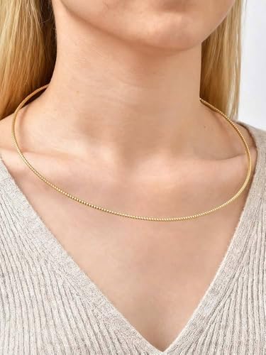 JAJAFOOK Minimalist Round Gold-Tone Bar Necklace Simple Fashion High Neck Choker Female King Neckwire - color: Wire with Ball