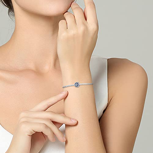 Pandach 925 Sterling Silver Charms for Bracelet&Necklace Dangle Pendant Bead with 5A Cubic Zirconia Stones,Jewelry Beads Gifts for Women - style: Devils Eye Series Charms