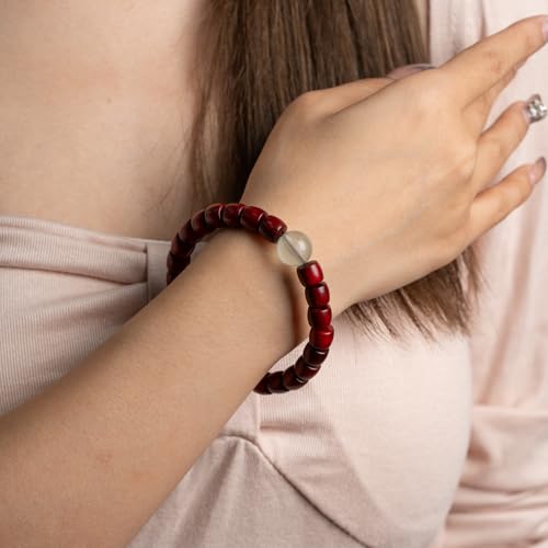 Wooden Beaded Stretch Bracelets for Women Beads Bracelets Natural Stone Beaded Bracelets