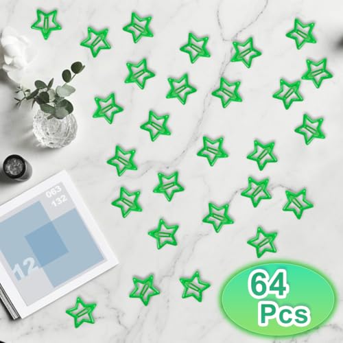 64 Pcs Metal Snap Hair Clips for Women,Small Snap Barrettes for Women Girls Thick Fine Hair (Green) - color: Green