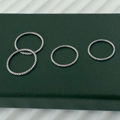 1.2mm Thin Knuckle Rings for Women 925 Sterling Silver Midi Stacking Pinky Thumb Ring Band Size 2.5-8.5 - color: Style 3, size: 4PCS: SIZE 2.5, 3.5, 4.25, 5