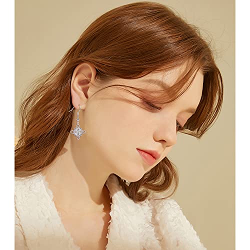 S925 Sterling Silver Celtic Knot Earrings for Women Irish Good Luck Drop Dangle Hook Earrings - style: Dangle Fish Hook - Witch's Knot