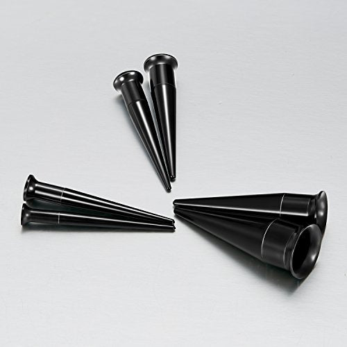 vcmart 14G-00G 36 pcs Ear Gauges Stretching Kit Tapers Plugs Eyelets Implant Grade Steel - color: Style Black