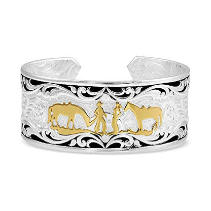 Montana Silversmiths Made in the USA Western Lifestyle Women's Cuff Bracelet - style: Between Friends