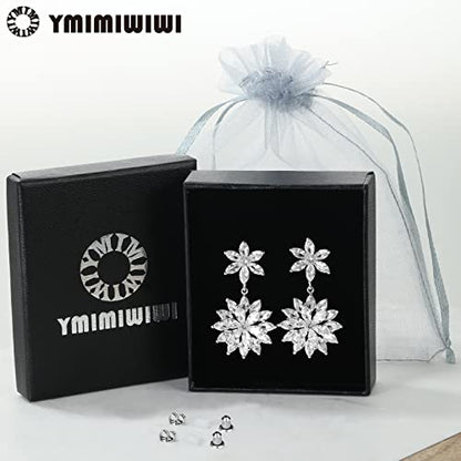 Earrings Holy Stud Earrings for Girls/Women, Sliver Gold Wedding Earrings for Bridesmaids - color: Double Daisy|Silver
