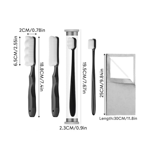 Jewelry Polishing Kit Cloth Set Brush Textile Polisher Tarnish Removal Crevice Detail Cleaning Suitable for Home wear Special Occasions