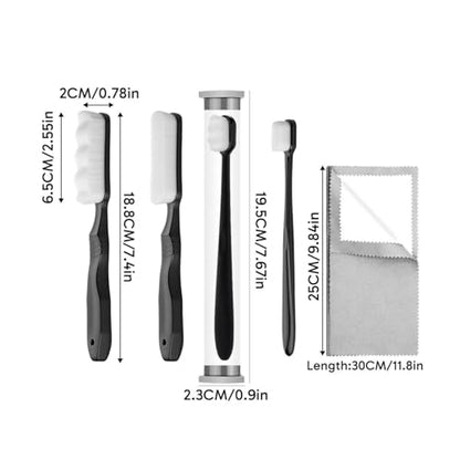 Jewelry Polishing Kit Cloth Set Brush Textile Polisher Tarnish Removal Crevice Detail Cleaning Suitable for Home wear Special Occasions