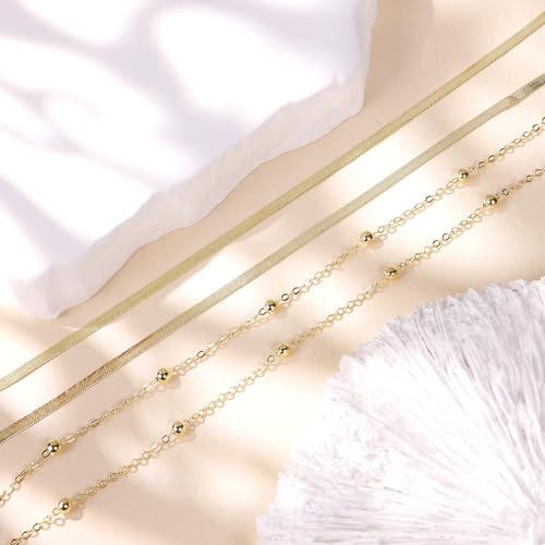 Body Chains for Women Sexy Layered Belly Waist Chains | 14K Gold Plated,Crossover Bikini Bra Chain, Adjustable Beads Chest Chain ,Summer Beach Rhinestone Nightclub, Body Jewelry - style: style B