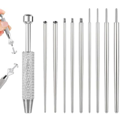 Piercing Taper Ball Grabber Tool Stainless Steel Nose Ear Piercing Kits | Nose Septum Eyebow Helix Conch Tragus Daith Piercing Jewelry Changing Tool,14G 16G 18G 20G Flat Back Earrings Applicator Tool - style: Piercing Taper(14G 16G 18G 20G) + Ball Grabber