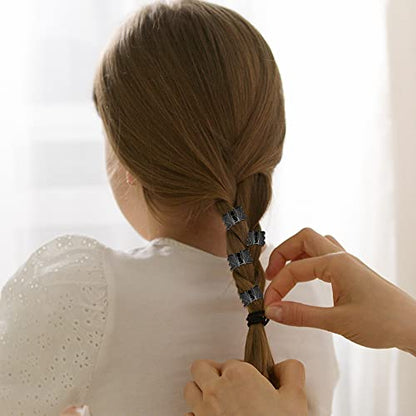 50 PCS Mini Hair Claw Clips， Bangs Strong Grip Multifunction Clamp Clips. (Frosted black) - color: Frosted black