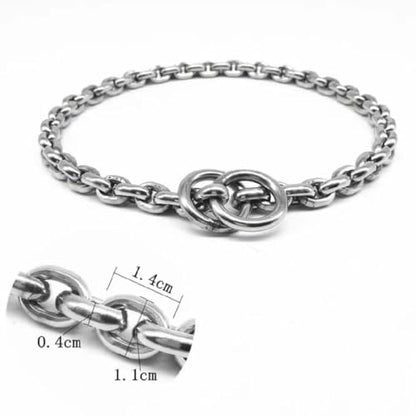 Dog Choker Collar Slip Chain,Stainless Steel Collar for Small and Medium Dogs,Puppy Dog Training Metal Necklace,Silver Hardware (4.0mm,18inch) - size: (4.0mm,18inch)