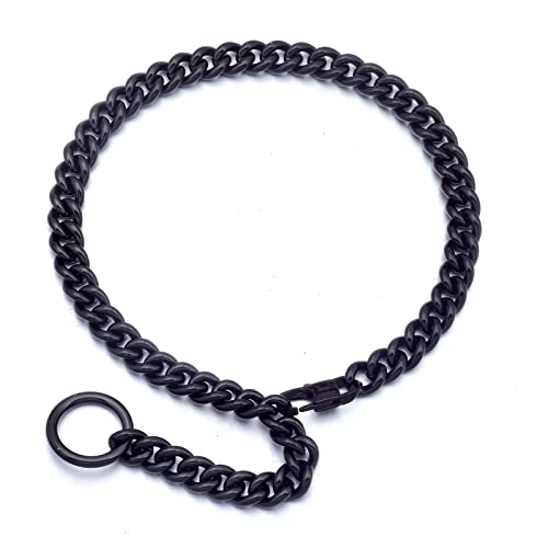 Womens Choker Chain Sexy Stainless Steel Cuban Link Necklace | Hot O Ring Pendant tail,Adjustable,Punk Rock,Sexy Pendant, Easy Choker,No tarnish,Punk Rock Hiphop - color: Balck