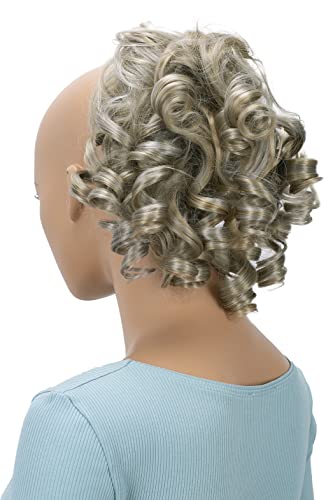 CAISHA Jumbo Hairpiece Scrunchy Updo Voluminous Curly Messy Bun Blond With Highlights G35L - color: blond with highlights #25H101 G35L